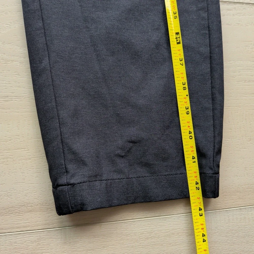 Travis Mathew‎ Jogger Pants Mens Small Black Elastic Waist Zip Pockets Golf